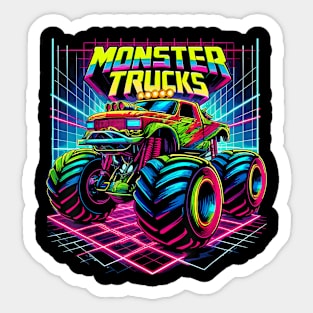 Monster Truck Birthday Party Monster Trucks Sticker